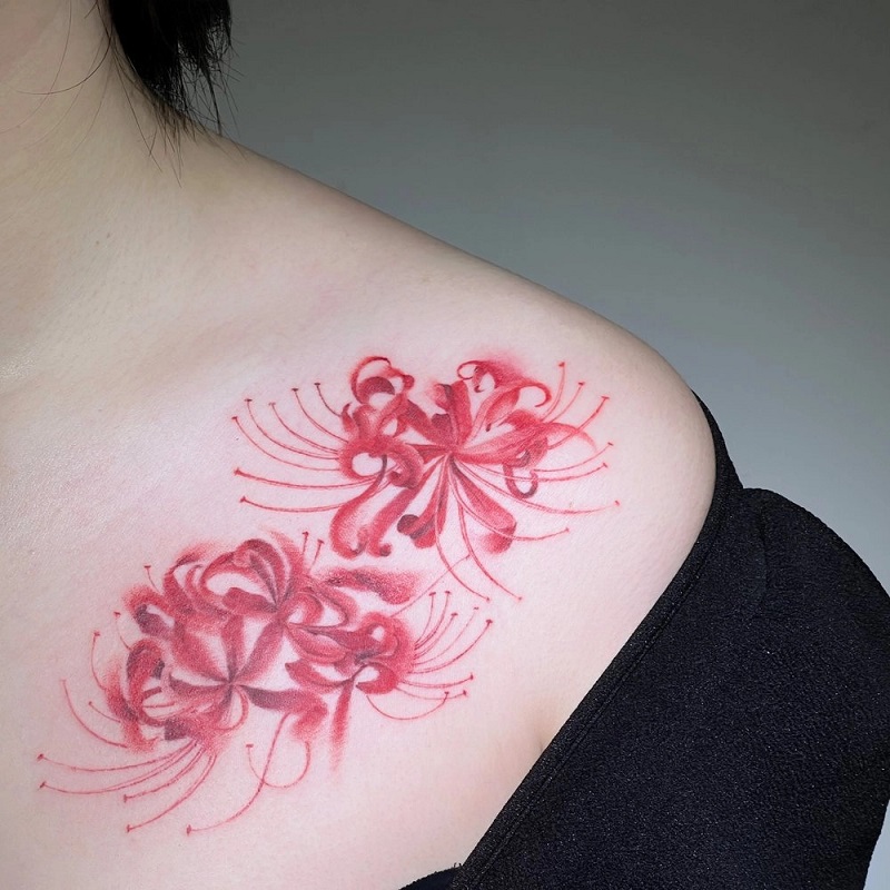 Ý nghĩa hình xăm hoa bỉ ngạn 2022 - Micae Tattoo & Piercing Studio