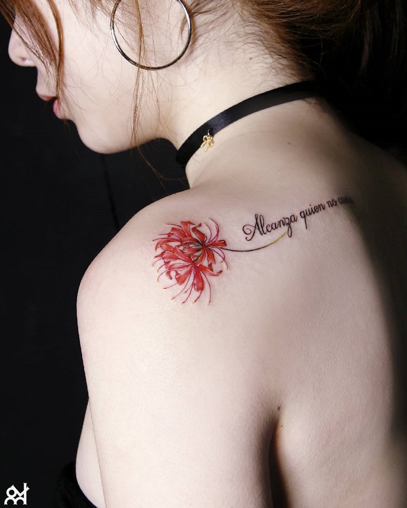 Ý Nghĩa Hình Xăm Hoa Bỉ Ngạn Ít Ai Biết - Notaati Tattoo